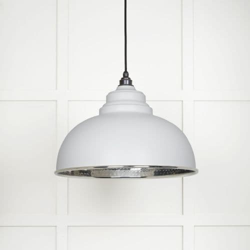 From The Anvil 45472F Hammered Nickel Harborne Pendant in Flock