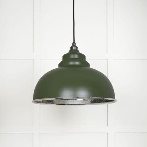 From The Anvil 45472H Hammered Nickel Harborne Pendant in Heath