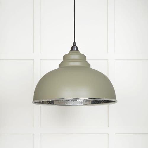 From The Anvil 45472TU Hammered Nickel Harborne Pendant in Tump
