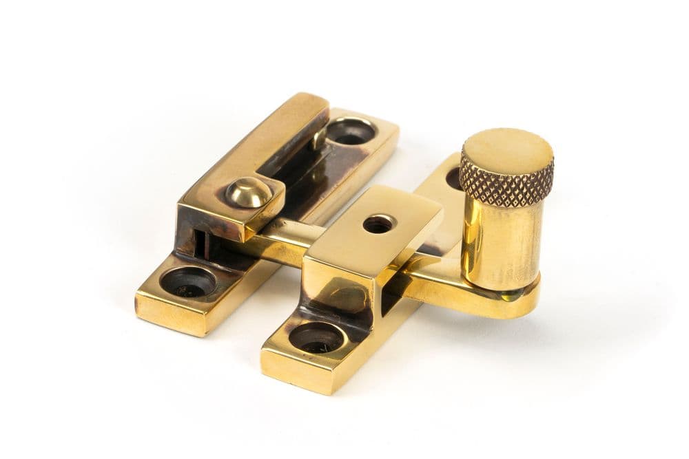 From The Anvil 45478 Aged Brass Brompton Quadrant Fastener - Narrow