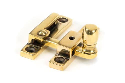 From The Anvil 45481 Aged Brass Mushroom Quadrant Fastener - Narrow