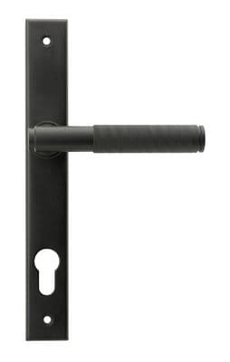 From The Anvil 45528 Matt Black Brompton Slimline Lever Espag. Lock Set