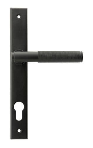 From The Anvil 45528 Matt Black Brompton Slimline Lever Espag. Lock Set