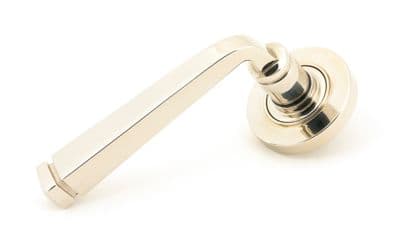 From The Anvil 45619 Polished Nickel Avon Round Lever on Rose Set (Plain)