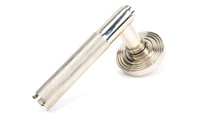 From The Anvil 45669 Polished Nickel Brompton Lever on Rose Set (Beehive)