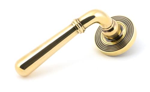 From The Anvil 45757 Aged Brass Newbury Lever on Rose Set (Beehive)
