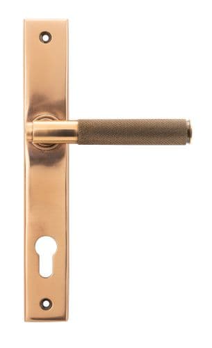 From The Anvil 45776 Polished Bronze Brompton Slimline Espag. Lock Set
