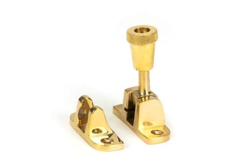 From The Anvil 45942 Polished Brass Brompton Brighton Fastener (Radiused)