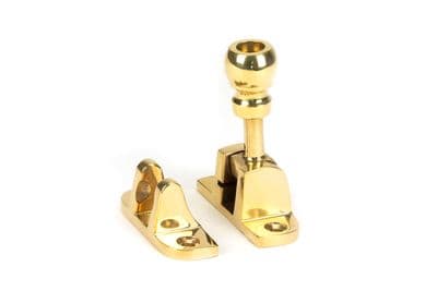 From The Anvil 45957 Polished Brass Mushroom Brighton Fastener (Radiused)