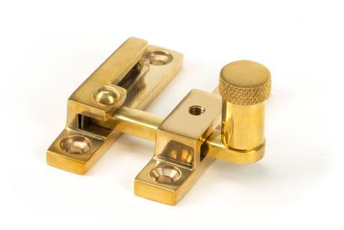 From The Anvil 45982 Polished Brass Brompton Quadrant Fastener - Narrow