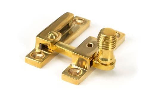 From The Anvil 45992 Polished Brass Beehive Quadrant Fastener - Narrow
