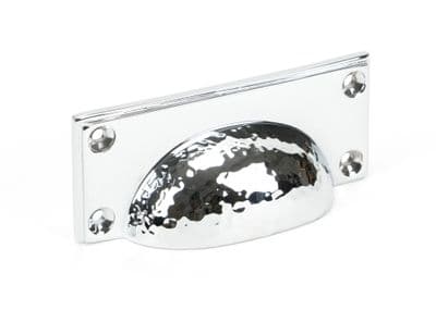 From The Anvil 46038 Polished Chrome Hammered Art Deco Drawer Pull