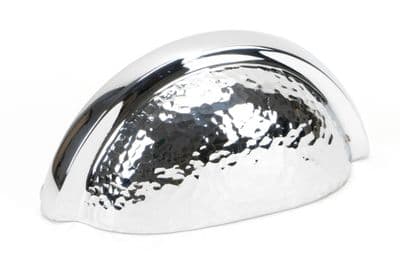 From The Anvil 46043 Polished Chrome Hammered Regency Concealed Drawer Pull