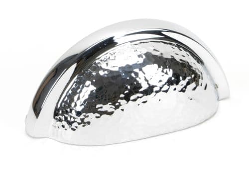 From The Anvil 46043 Polished Chrome Hammered Regency Concealed Drawer Pull