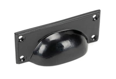 From The Anvil 46135 Black Art Deco Drawer Pull