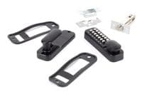 From The Anvil 46287 Black Digital Keypad Lock + 60mm Backset Latch Bolt