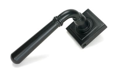 From The Anvil 46462 Matt Black Newbury Lever on Rose Set (Square)