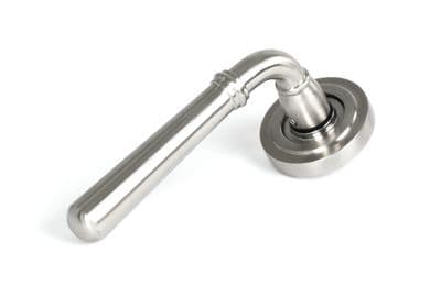 From The Anvil 46537 Satin Marine SS (316) Newbury Lever on Rose Set (Art Deco) - Unsprung
