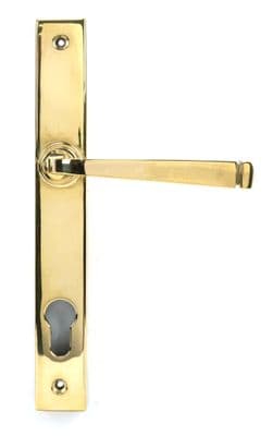 From The Anvil 46548 Polished Brass Avon Slimline Lever Espag. Lock Set