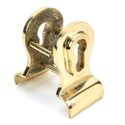 From The Anvil 46550 Polished Brass 50mm Euro Door Pull (Back to Back fixings)