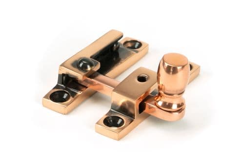 From The Anvil 46582 Polished Bronze Mushroom Quadrant Fastener - Narrow