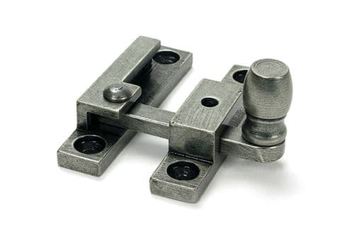 From The Anvil 46608 Pewter Mushroom Quadrant Fastener - Narrow