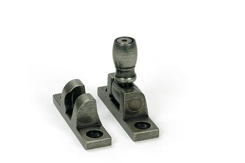 From The Anvil 46612 Pewter Mushroom Brighton Fastener - Narrow (Square)