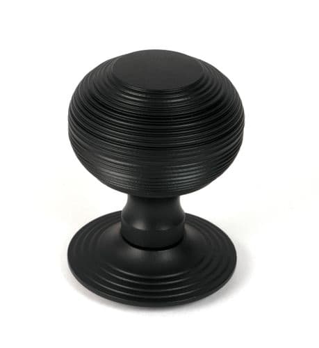 From The Anvil 46660 Matt Black Beehive Centre Door Knob