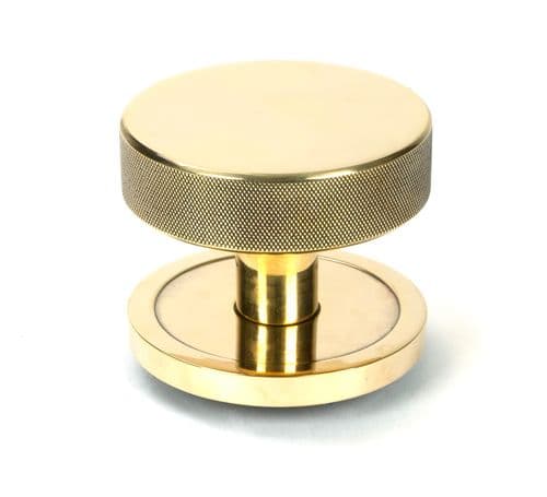 From The Anvil 46734 Aged Brass Brompton Centre Door Knob (Plain)