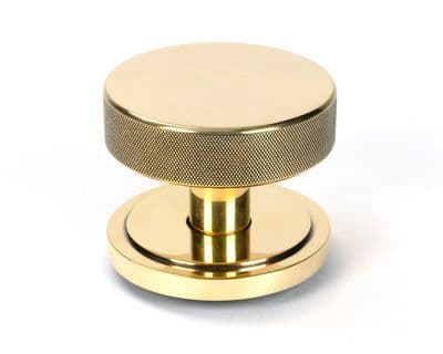 From The Anvil 46735 Aged Brass Brompton Centre Door Knob (Art Deco)