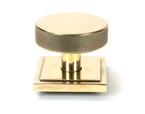 From The Anvil 46737 Aged Brass Brompton Centre Door Knob (Square)