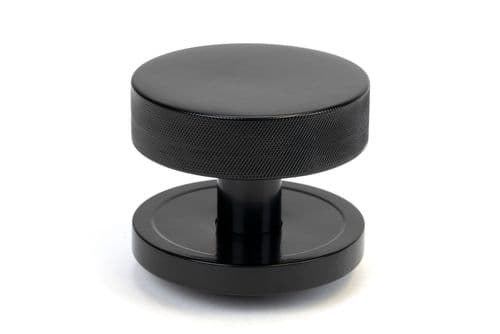 From The Anvil 46754 Black Brompton Centre Door Knob (Plain)