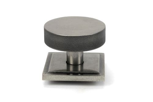 From The Anvil 46765 Pewter Brompton Centre Door Knob (Square)