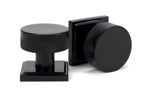 From The Anvil 46797 Black Brompton Mortice/Rim Knob Set (Square)