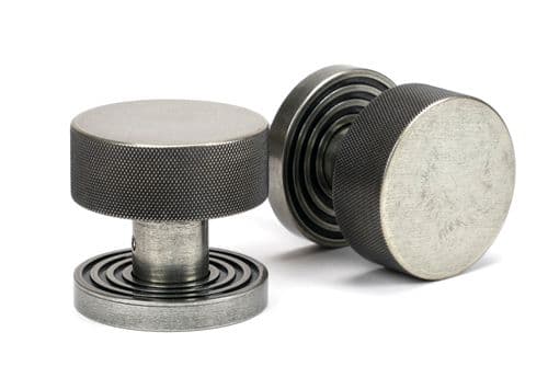 From The Anvil 46804 Pewter Brompton Mortice/Rim Knob Set (Beehive)
