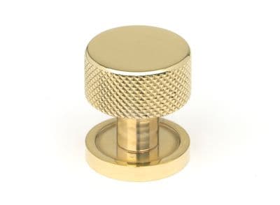 From The Anvil 46816 Polished Brass Brompton Cabinet Knob - 25mm (Plain)