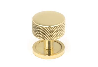 From The Anvil 46828 Polished Brass Brompton Cabinet Knob - 32mm (Plain)