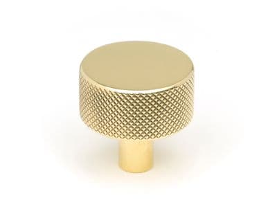 From The Anvil 46832 Polished Brass Brompton Cabinet Knob - 32mm (No Rose)