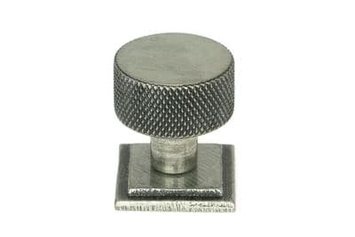 From The Anvil 46845 Pewter Brompton Cabinet Knob - 25mm (Square)