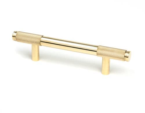 From The Anvil 46864 Polished Brass Half Brompton Pull Handle - Small