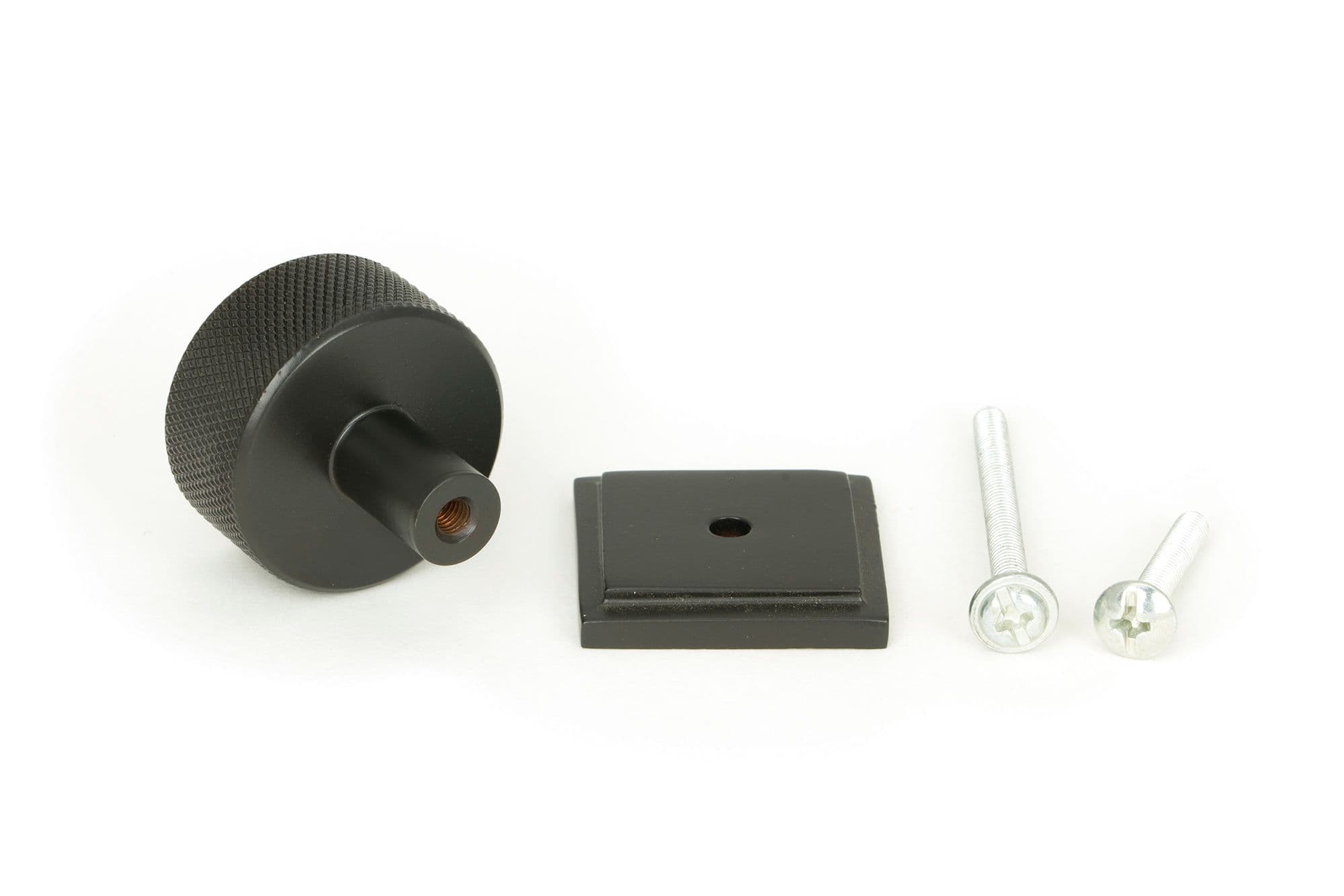 From The Anvil 46869 Aged Bronze Brompton Knob 32mm Square