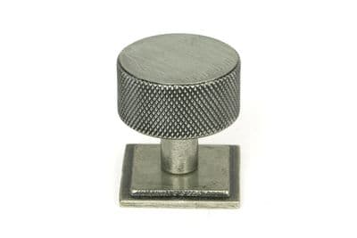 From The Anvil 46885 Pewter Brompton Cabinet Knob - 32mm (Square)