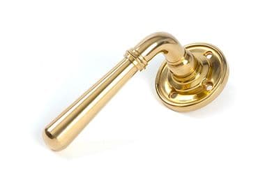 From The Anvil 47193 Polished Brass Newbury Lever on Rose Set