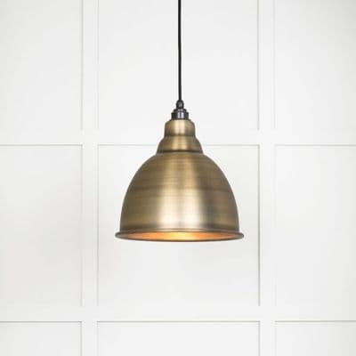 From The Anvil 49497 Aged Brass Brindley Pendant