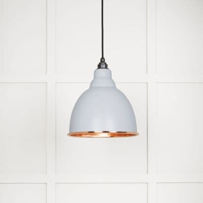 From The Anvil 49500BI Hammered Copper Brindley Pendant in Birch