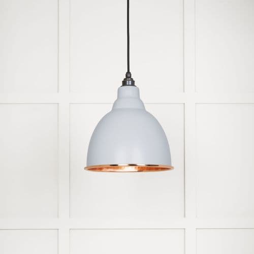 From The Anvil 49500BI Hammered Copper Brindley Pendant in Birch
