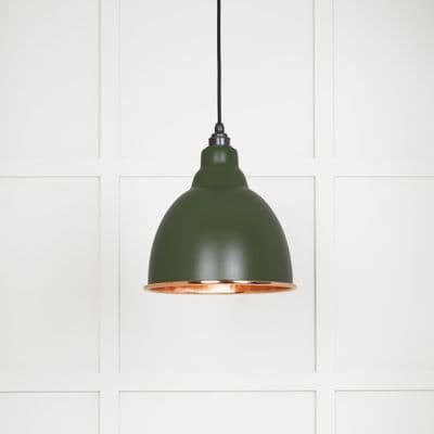 From The Anvil 49500H Hammered Copper Brindley Pendant in Heath