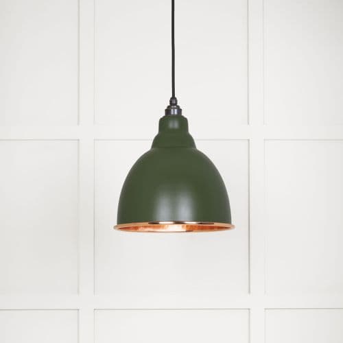 From The Anvil 49500H Hammered Copper Brindley Pendant in Heath