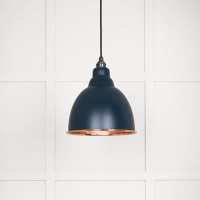 From The Anvil 49500SDU Smooth Copper Brindley Pendant in Dusk