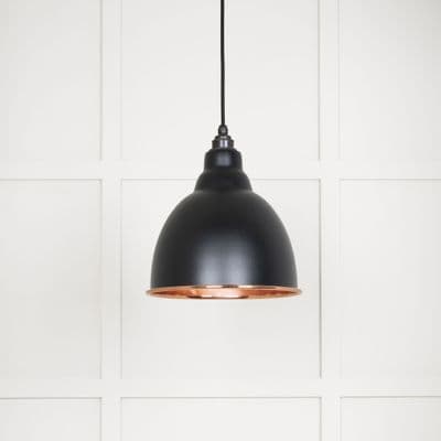 From The Anvil 49500SEB Smooth Copper Brindley Pendant in Elan Black